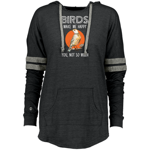 Bird -Birds Make Me Happy-Gift For Bird Lover Ladies Hooded