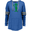 Image of Big Alien Hello  Emoticon Martian UFO Smile Ladies Hooded