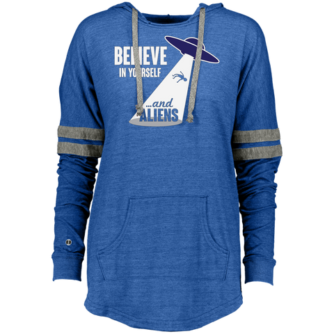 Believe In Yourself And Aliens Abduction Funny Ladies Hooded