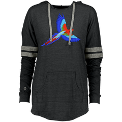 Be A Maverick  Colorful Bird Design Ladies Hooded
