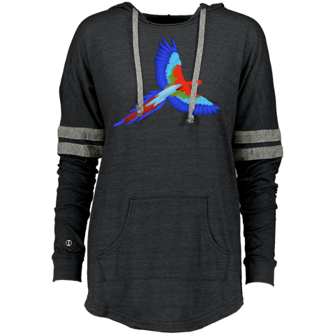 Be A Maverick  Colorful Bird Design Ladies Hooded