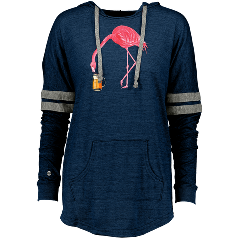 Beer Lover_s Flamingo Party Ladies Hooded
