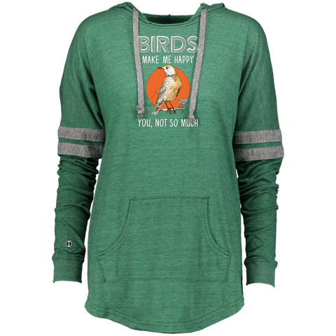 Bird -Birds Make Me Happy-Gift For Bird Lover Ladies Hooded