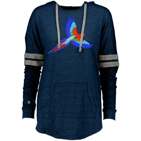 Be A Maverick  Colorful Bird Design Ladies Hooded