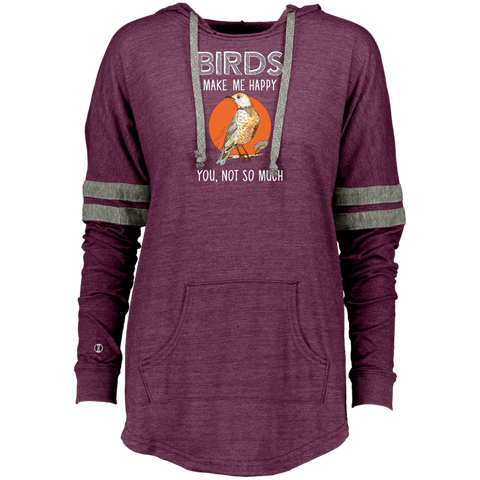 Bird -Birds Make Me Happy-Gift For Bird Lover Ladies Hooded