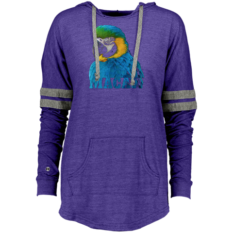 Beautiful Blue and Gold Macaw Parrot Image _ Word Ladies Hooded