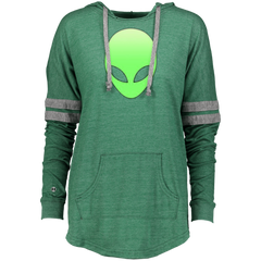 Alien pocket  - Cool funny green space UFO gift Ladies Hooded