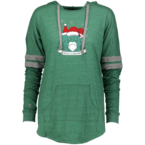Believe in Christmas Aliens UFO Extraterrestrial Ladies Hooded