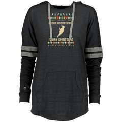 Acorn Woodpecker , Ugly Christmas Sweater Ladies Hooded