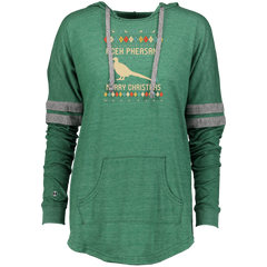 Aceh Pheasant, Ugly Christmas Sweater Ladies Hooded