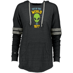 40 Years Old Geek Alien Happy Birthday Gift Since 1977 Ladies Hooded