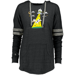 Alien UFO Flying Cow  I Believe in Aliens Ladies Hooded