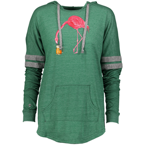 Beer Lover_s Flamingo Party Ladies Hooded