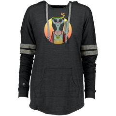 Alien Peace  - Hippy Peace Sign Ladies Hooded