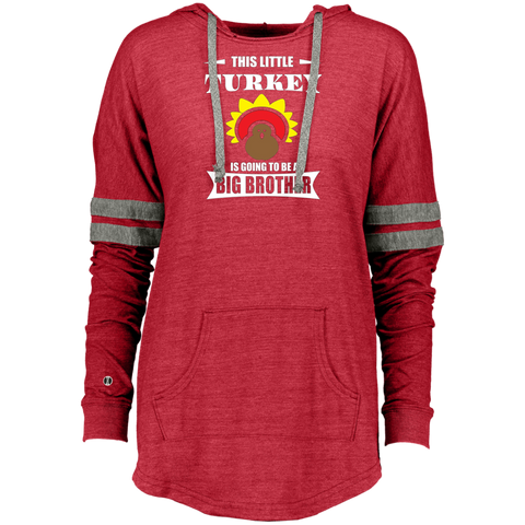 Big Brother Thanksgiving  Pregnancy Announcement Ladies Hooded