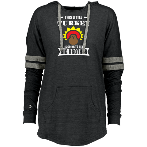 Big Brother Thanksgiving  Pregnancy Announcement Ladies Hooded