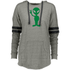 Image of Big Alien Hello  Emoticon Martian UFO Smile Ladies Hooded