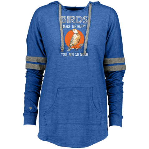 Bird -Birds Make Me Happy-Gift For Bird Lover Ladies Hooded