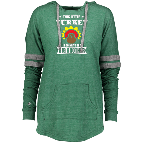 Big Brother Thanksgiving  Pregnancy Announcement Ladies Hooded