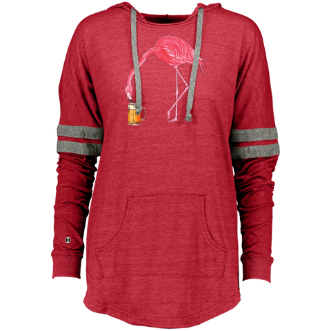 Beer Lover_s Flamingo Party Ladies Hooded