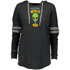 35 Years Old Geek Alien Happy Birthday Gift Since 1982 Ladies Hooded