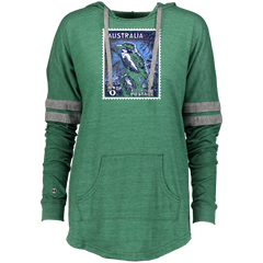 Australia Kookaburra Bird Vintage Postage Stamp Ladies Hooded