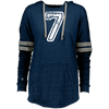 Image of 7 Number Seven Sports Team TShirt White Text Holloway Ladies Hooded