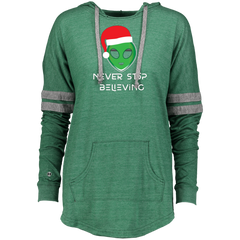 Alien Santa Believe Funny Christmas  Men Women Kids Ladies Hooded