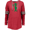 Image of Big Alien Hello  Emoticon Martian UFO Smile Ladies Hooded