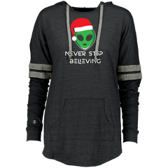 Alien Santa Believe Funny Christmas  Men Women Kids Ladies Hooded
