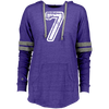 Image of 7 Number Seven Sports Team TShirt White Text Holloway Ladies Hooded
