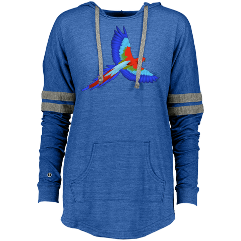Be A Maverick  Colorful Bird Design Ladies Hooded