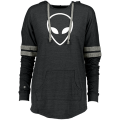 Alien Head Pocket Graphic Ladies Hooded